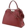 FENDI Peekaboo medium Handbag 8BN226 Celeria 2WAYShoulder Red leather Women Used