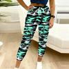 Summer Ladies Organized Pattern Printed Sweatpants Loose Fit Drawstring Joggers Elastic Cuff Daily Casual Pants