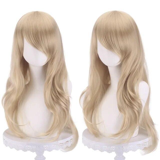 Cosply Wig 70 Cm Red Long Curly Synthetic Wig Anime Halloween Wig Body Lucky Girl Ruby Gillman  Christmas  Party