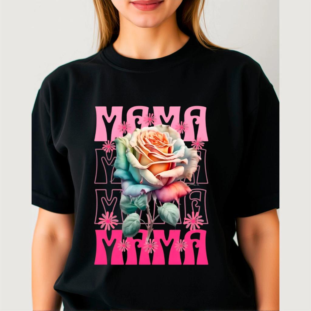 Floral Mama T-Shirt, Mothers Day Gift For Her Botanical Tee