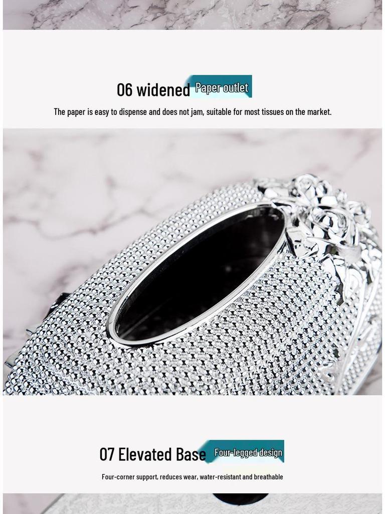 European Exquisite Creative Fashion TikTok Trendy Tissue Dispenser Box