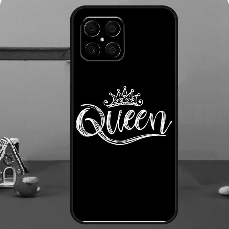Cute King Queen Crown Case For Honor Magic 8 7 6 Pro Honor 200 400 70 90 Lite X8c X8b X9a X9b X9c X9d Win RT Coque