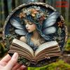Fairy Book Garden Metal Wall Art Decor