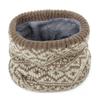 Thick Knit Fleece-Lined Snood: Winter Neck Warmer for Outdoor Cycling