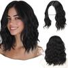 Hot-selling 14inch medium and long bobo forehead T lace wig cover in stock
