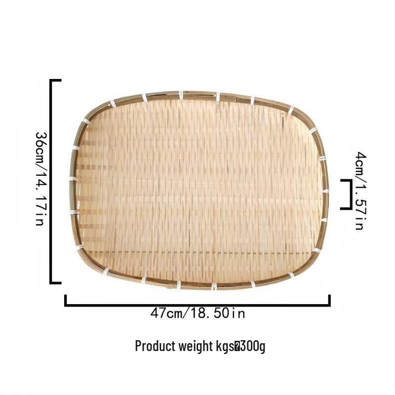 

Handmade Bamboo Woven Snack and Fruit Basket