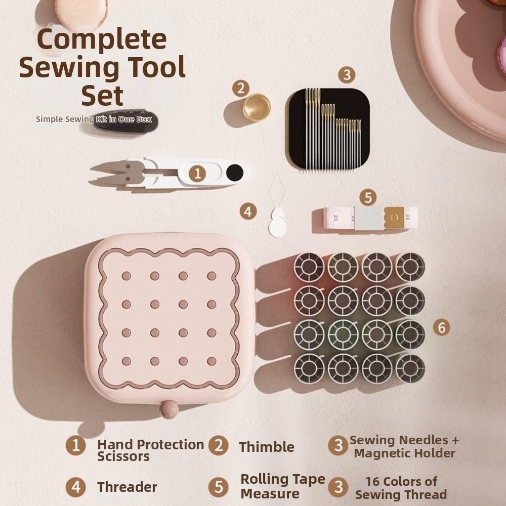 New Magnetic Sewing Box Kit Portable DIY Apparel Crafts Sewing Needle Threads Box Set Accessories Mini Sewing Tools