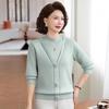 Thickened Velvet Base Layer Sweater: Red Two-Piece Winter Knitwear for Mother/Mother-in-Law