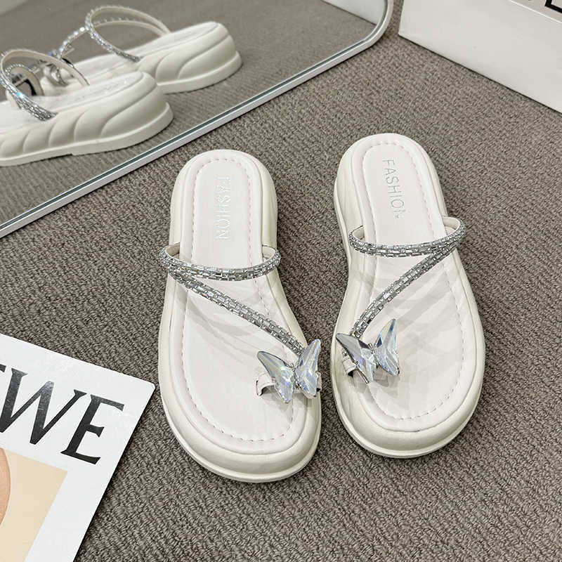 Fashion Does Not Slip Lightweight Women's Silver Brand Slippers Silver Sandals Women Flip Flop Shoes Sneakers Sport Krasovki Tnis