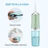 Oral Irrigator Portable Dental Water Flosser USB Rechargeable Water Jet Floss Tooth Pick 4 Jet Tip 230ml 3 Mode Massage Gums