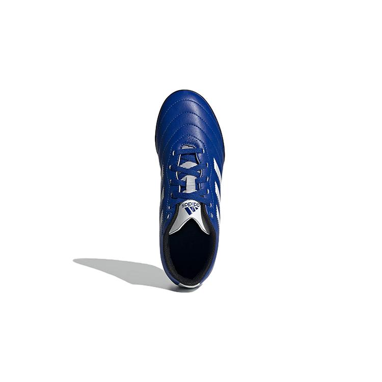 New Adidas VIII TF J Anti Slip Wear Resistant Low Top Kids' Soccer Shoes Blue Teenagers GW6161