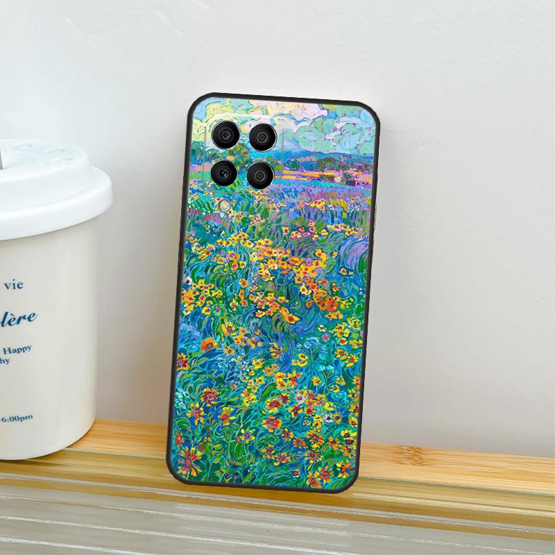 Colourful Flower Painting Art Case For Samsung Galaxy M14 M54 M34 M13 M15 M36 M55 M35 M56 M16 M31 M11 M53 M12 M32 M52 M06