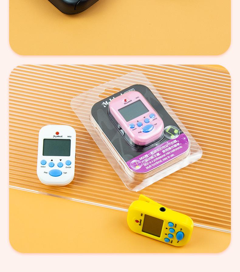 Wonderful M50 Mini Metronome: Electronic Rhythm Keeper for Piano, Guitar, Violin, and Guzheng.