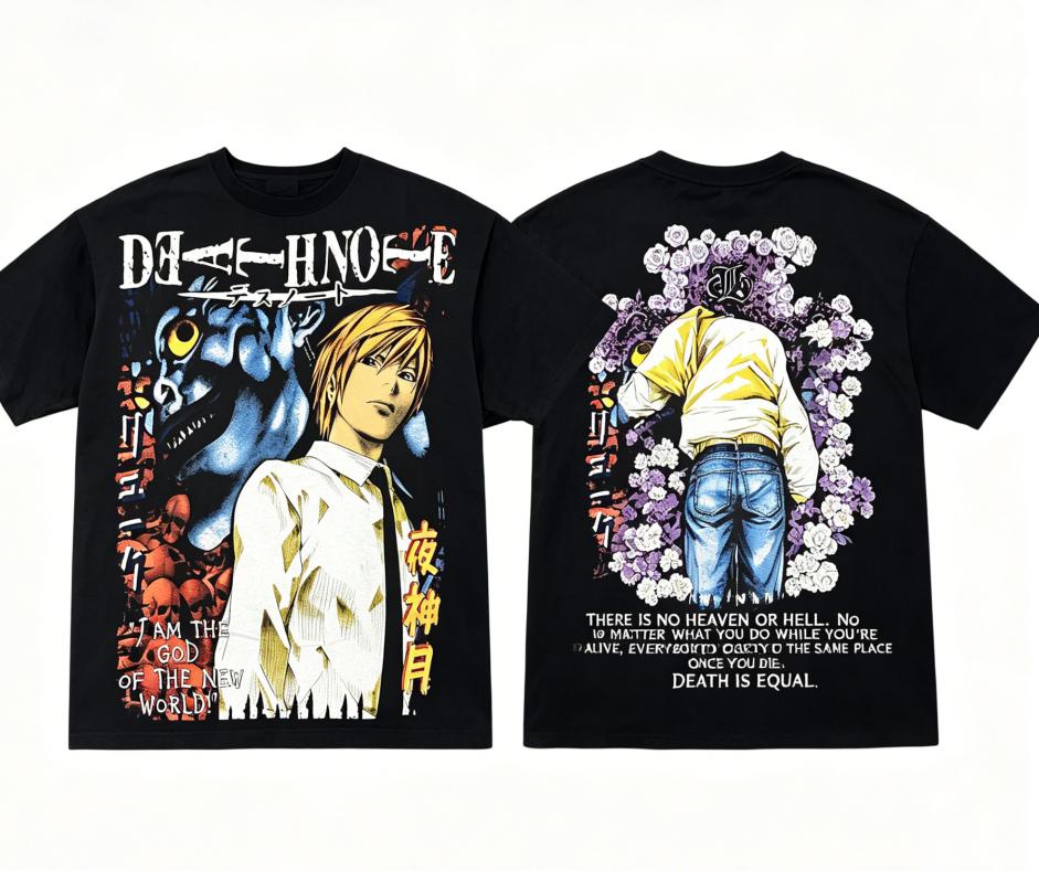 Death Note Anime Lover T shirt Year round clothing personality Clothes Plus Size Unisex New Model Couples high quality soft
