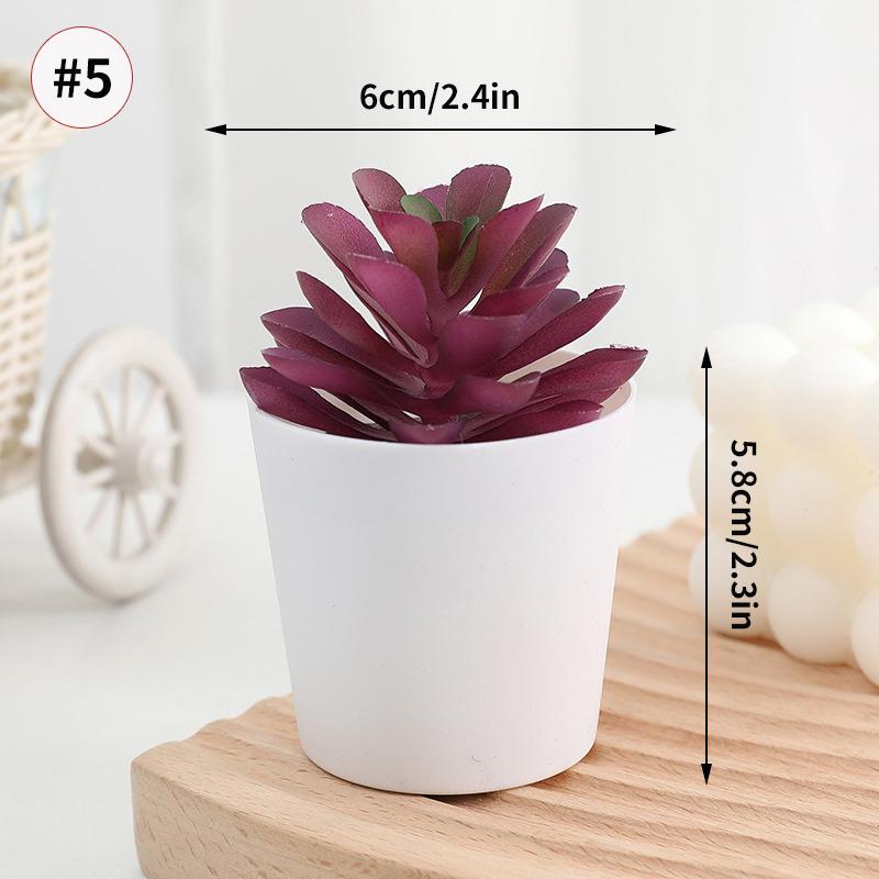 Artificial Plants Succulent Flowerpot Mini succulents Bionic Potted Plant Desktop Potted Plant Home Decoration Mini Potted Plant