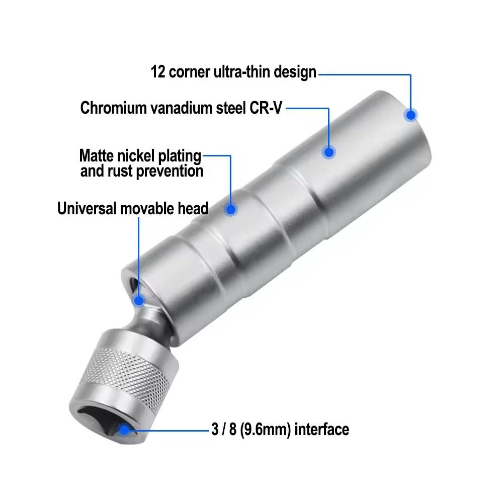 Magnetic Spark Plug Removal Torque Wrench 16 and 14 mm