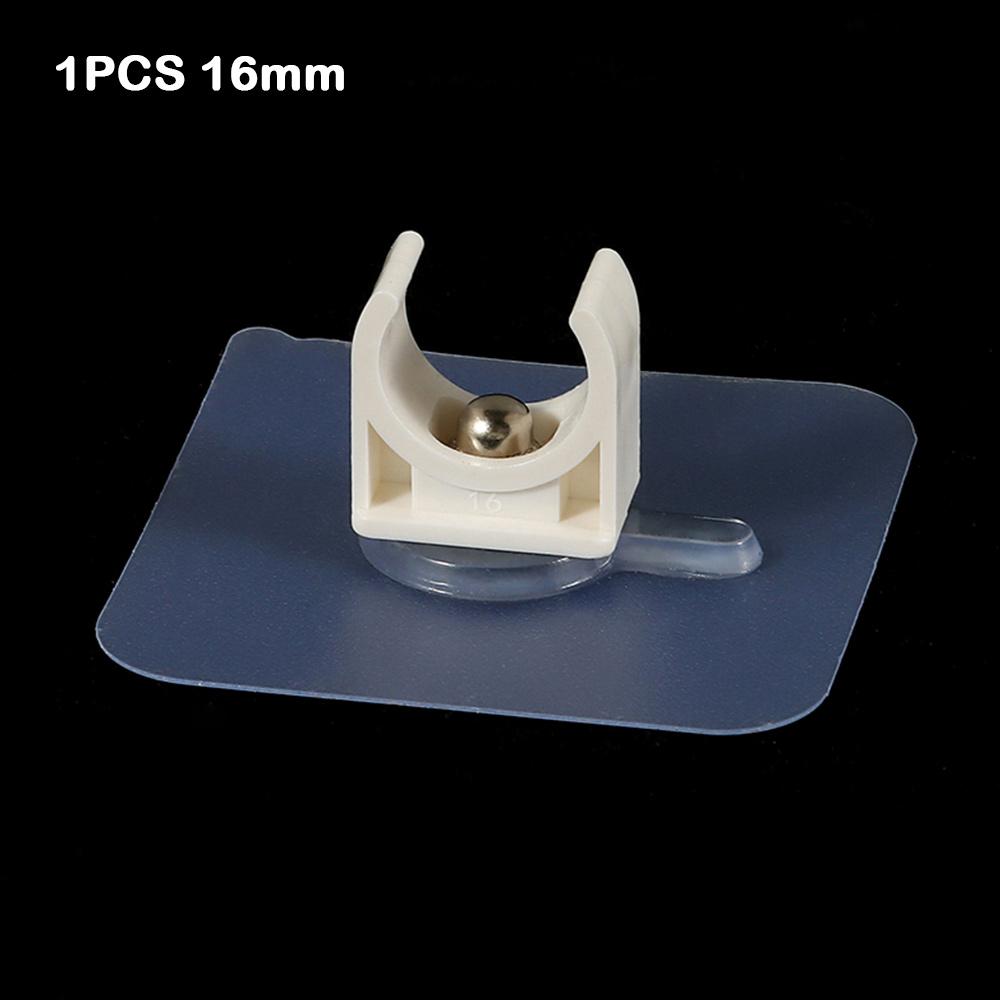 1Pc Punch-free Self-adhesive Pipe Clamp Aquarium Fish Tank Watering Adapter Water Tube Holder Garden Irrigation