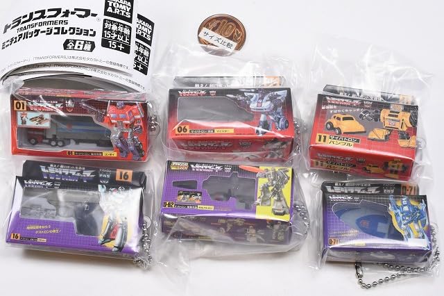 Transformers Miniature Package Collection 1 Set of Gachapon Capsule Toy [Complete 6]