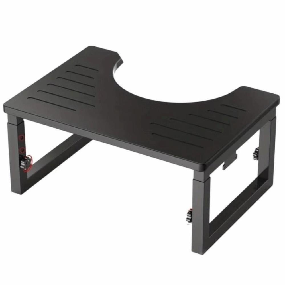 Removable Toilet Stool Non-slip Iron Wood Combination Foot Stool Anti Constipation Anti Curling Leg Poop Stool Home