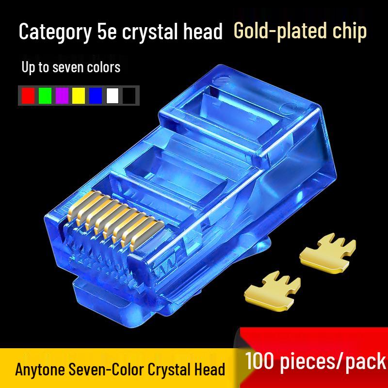 Cat 6A/5E Geschirmter RJ45 Gigabit-Netzwerkkabel-Stecker für Breitband und Telefon