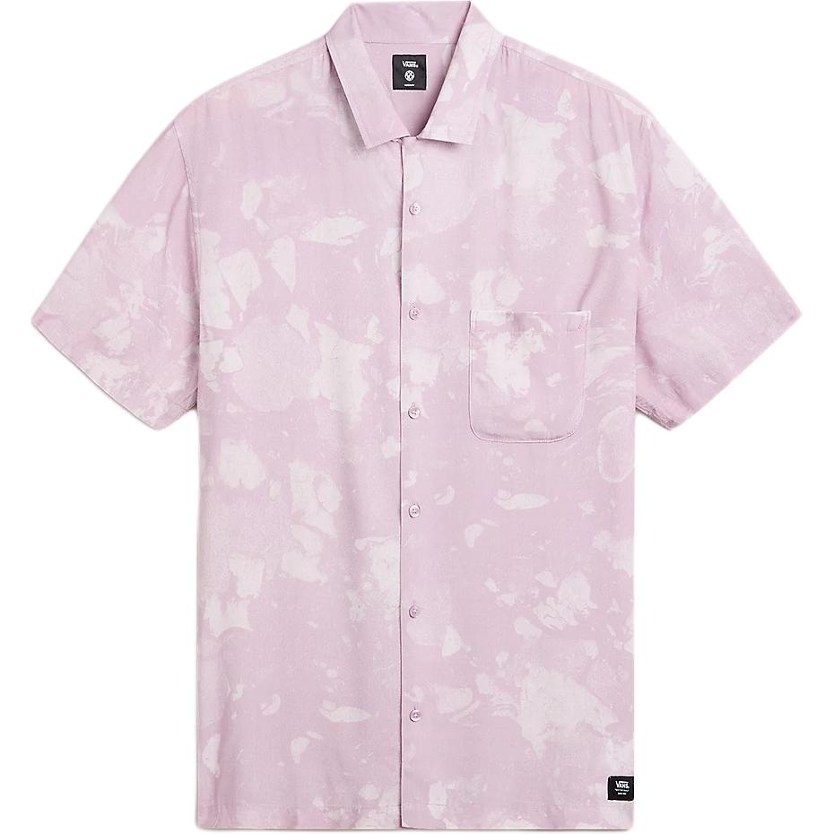 Vans Camp Button-Down Outdoor Casual Short Sleeve Shirt Men Shirts Lilac VN000HNYDBG