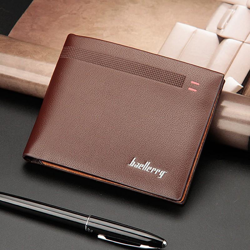 New Men's Wallet European American Short Horizontal
