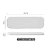Black and white solid color rock grain rectangular plate ceramic long plate Sashimi plate inventory heart sushi utensils