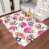 Cartoon Pandas with Colorful Umbrellas suitable as a non-slip mat for the living room or bedroom sofa
