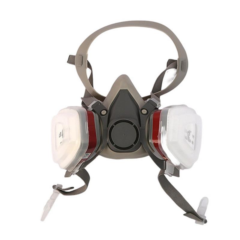 New 7-In-1 6200 Dust Gas Respirator Half Face Dust Mask For Painting Spraying Organic Vapor Chemical Gas Filter Work Safety