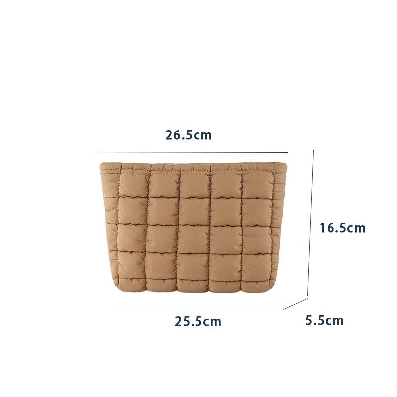 Fashionable Pleated Travel Makeup Bag Korean Style Casual Clutch For Women