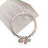 Vintage Silver-plated Fu Character Bracelet New Ethnic Gourd Bell Open Design Concept Bangle Auspicious Ruyi Tassel Jewelry Gift