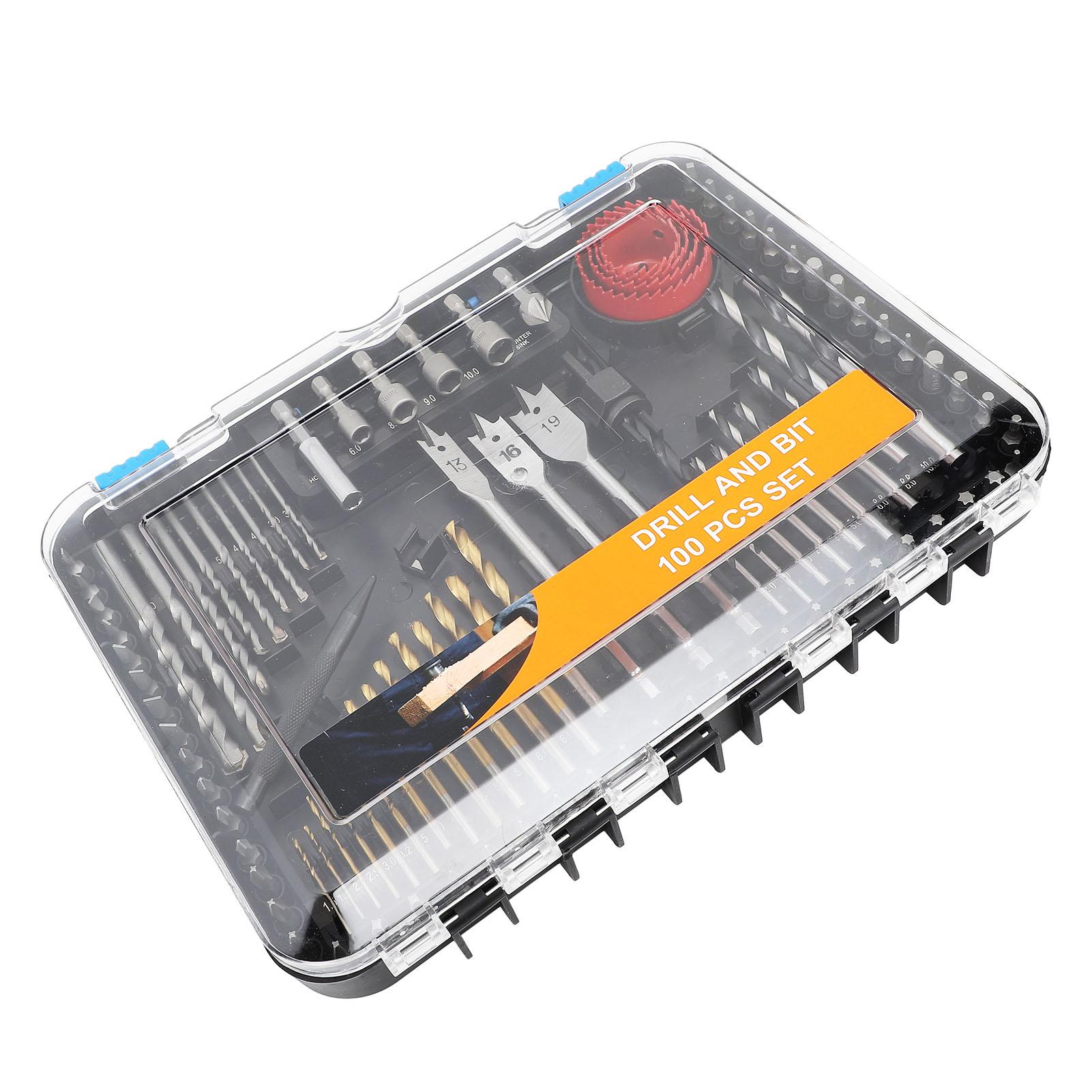 

Набор из 100 сверл, многофункциональных винтовых отверток, держателей для открывания отверстий под пилу