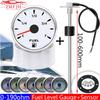 0-190 Ohm Fuel Float Sensor + Fuel Level Gauge 7 Color Light Auto Marine RV Boat Car 2" 52mm Fuel Tank Level Gauge 12V24V