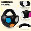 Handheld Squeaky Dog Football Toy, Interactive Pet Play Ball with Handle