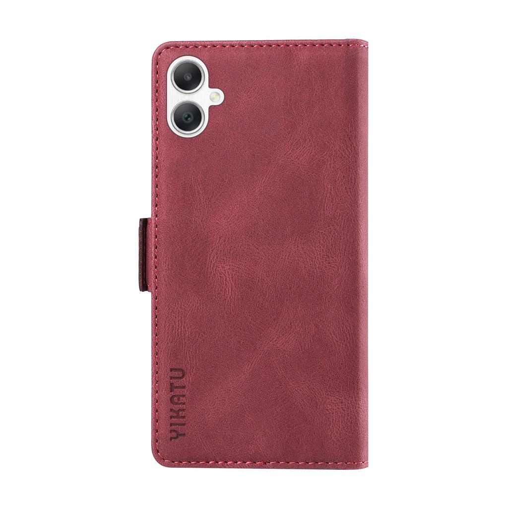 For Samsung Galaxy A07 4G/A06 5G/A06 4G Leather Case YIKATU YK-005 Skin-touch Feeling Wallet Phone Cover