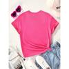Girls Crewneck Short Sleeve Tee, Letter "I'M MY DADDY'S GIRL AND MY MOMMY'S WORLD" Cartoon Planet Print Comfort Casual Top