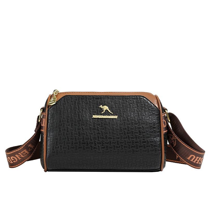 Klasická retro dámska crossbody kabelka s veľkou kapacitou, jednoduchá denná kabelka cez rameno, mäkká kožená jednofarebná, všetko