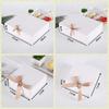 10 Pieces Paper Gift Packaging Box with Ribbon Wedding Ceremony Engagement Cookie Candy Packing Case Portable Favor Boxes