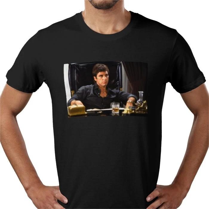 

Scarface Movie Tony Montana gangster film retro vintage art T shirt tee UK M