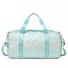 Mint Green Aurora Travel Bag Large Capacity Leisure Travel One Shoulder Crossbody Bag Sports Fitness Luggage Bag