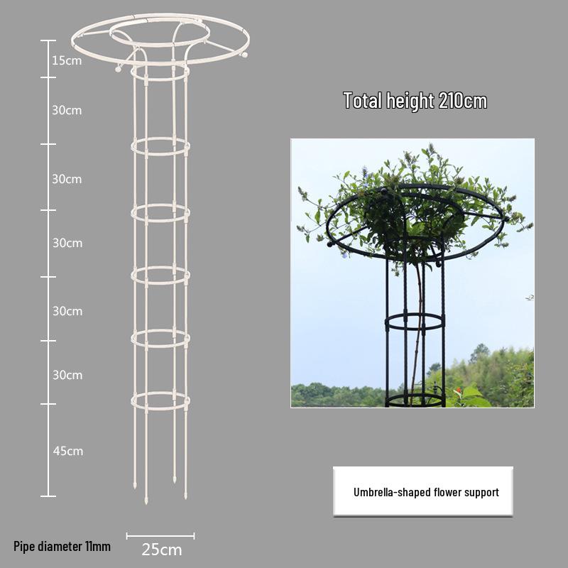 Mushroom-Head Flower Stand & Climbing Rose Support - Durable Plant Stand for Clematis and Roses