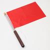 Stainless Steel Rod Tour Guide Flag Pole Solid Wood Handle Teaching Stick Flagpole  Outdoor