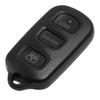 3+1 Buttons Black ABS Remote Key Fob Shell Case Fit for Toyota 4Runner 2002-2009