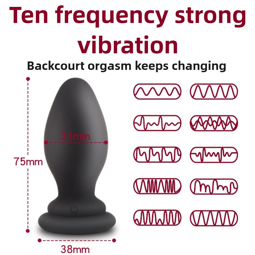 Anal Vibrator With Fox Tail Dildo Anal Plug Remote Control Anus Dilator For Women Adult Cosplay Accessories Vibrating Butt Plug