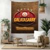 Galatasaray Pasūtījuma Jūsu Vārds Sienas Dekors Gobelēna Māksla Mājdzīvnieku piemiņai Dzimšanas dienas Kāzu ballītes Fons Ģimenes Dāvana