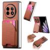 For Oppo Find N5 5G Magnetic Case Kickstand Denim Texture Leather Back Cover with Detachable Card Bag