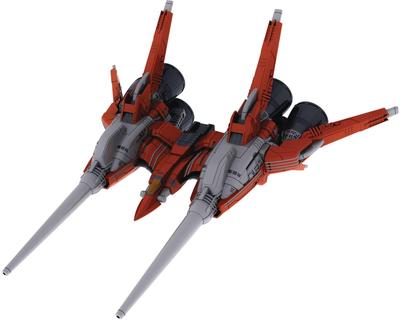 Plum Office A Ray Force Total Length 144mm Scale Plastic Model PP173 RVA-818 X-LAY Approx. 1/144 Color-coded