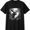 Botanical Moose Wildlife Mens Womens T-Shirt Unisex Novelty Gift Tee Funny