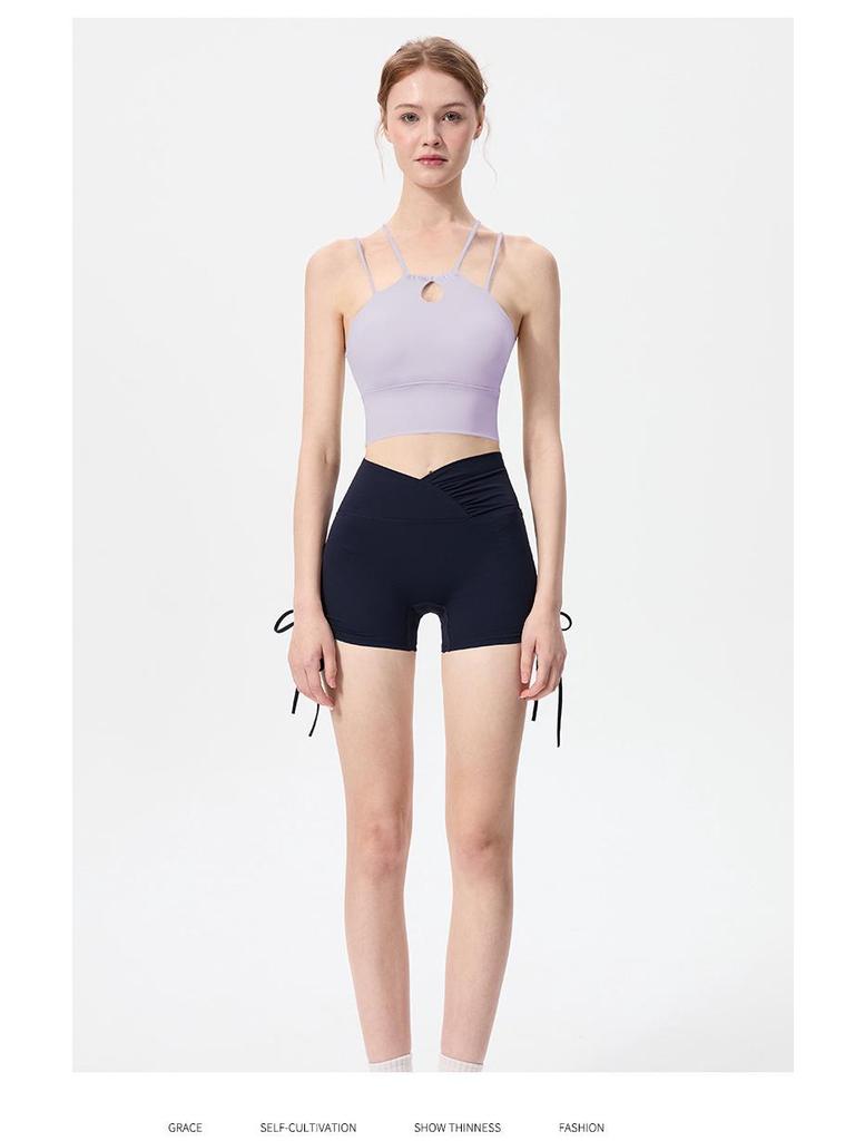 Women's Shockproof, Breathable Sports Bra with Criss-Cross Straps and Quick-Dry Cloud Feel - Water Drop Series