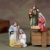 Presepe Famiglia Santa Statuine Statua Ornamento per Natale Decorazione da Tavolo Interna e Regalo Religioso